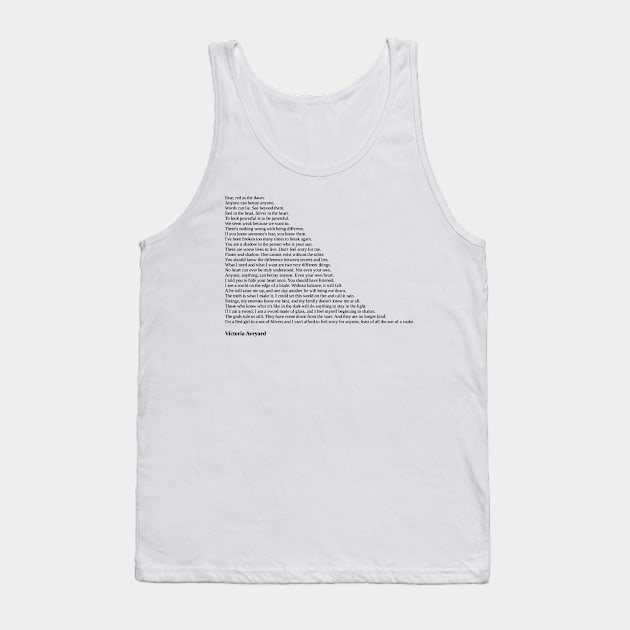 Victoria Aveyard Quotes Tank Top by qqqueiru